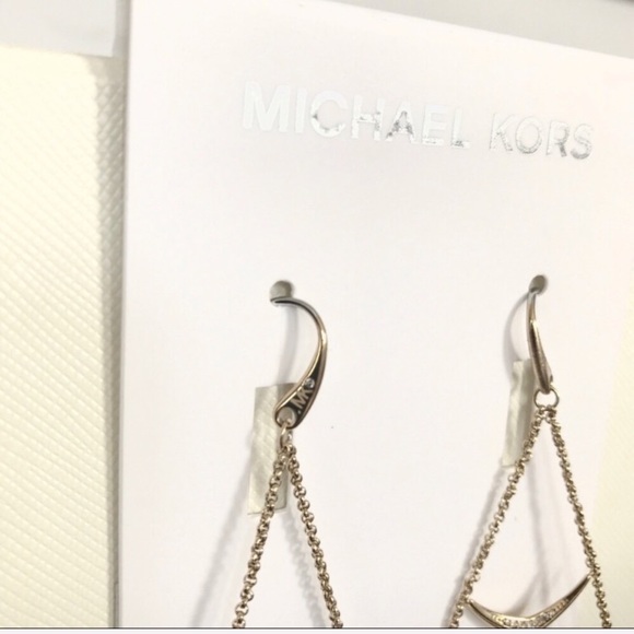 LAST 1 ⭐️ NWT MK gold tone Chandelier Earrings - Picture 4 of 5